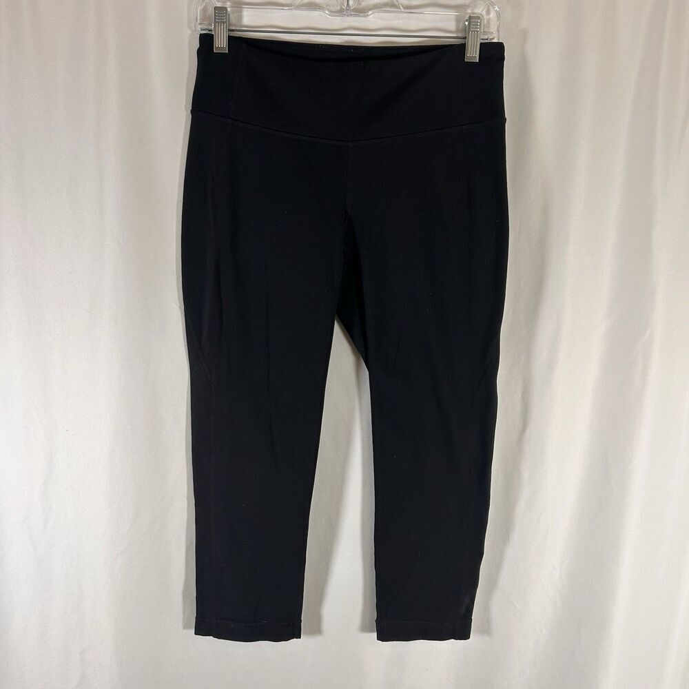 Athleta Leggings Women's Medium Black Pull On Nylon Blend Mid Rise